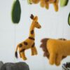 Felt zoo animal mobile detail Zoo animal mobile