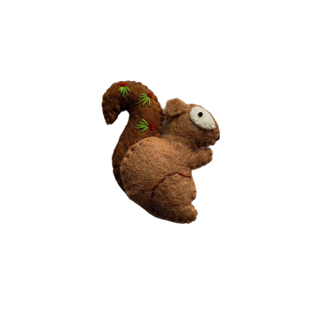 Squirrel Key Card Brown squirrel keyring - Koseli