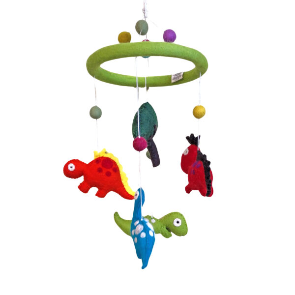 Copy of Untitled - 1 Dinosaur mobile - bright colours