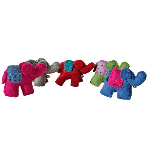 Five elephant keyrings.jpg - 1 Elephant keyring