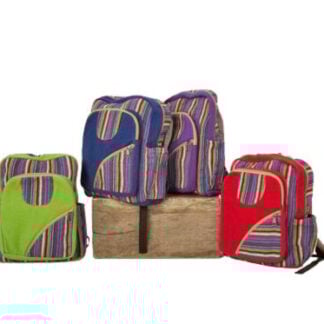 Woven canvas back pack
