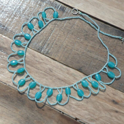 Lacy bead necklace