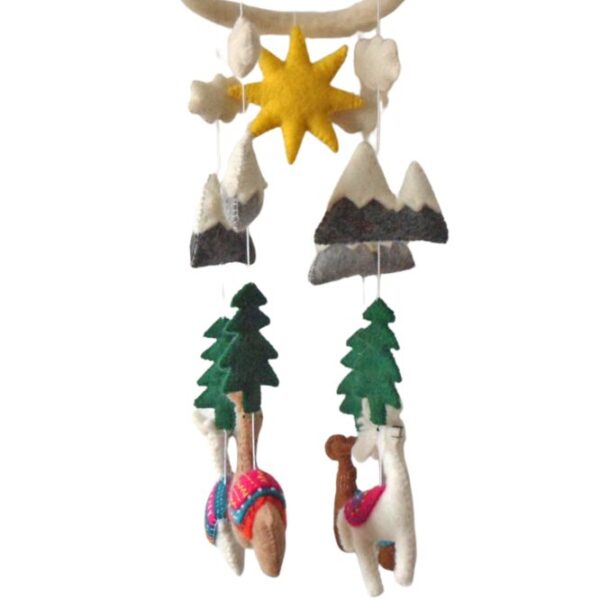 Llamas in the Andes mobile