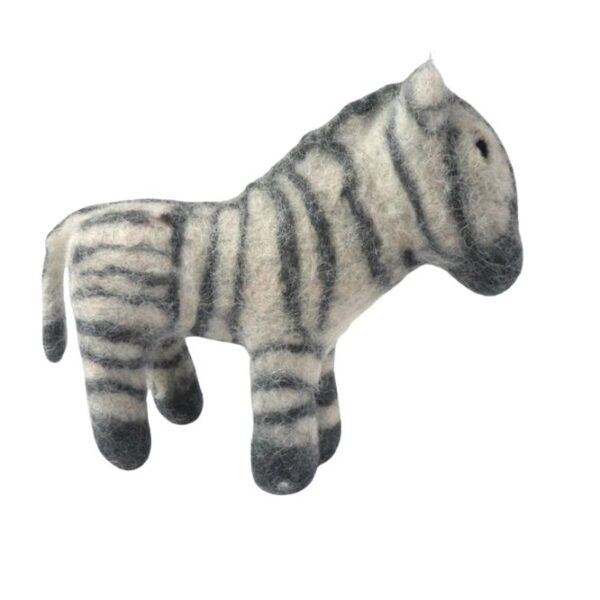 Solid felt zebra