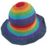 Rainbow striped hat Rainbow cotton hat