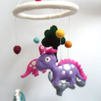 Dinosaur mobile pastel