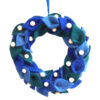 Wreath with leaves and berries: blue