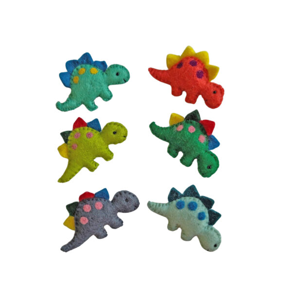 Dinosaur brooches
