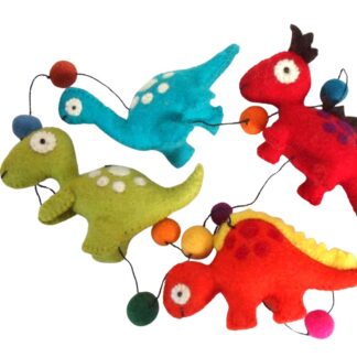 Dinosaur string - bright colours