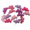 Clouds garland pink