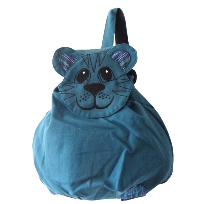 Cotton back pack adult size - cat