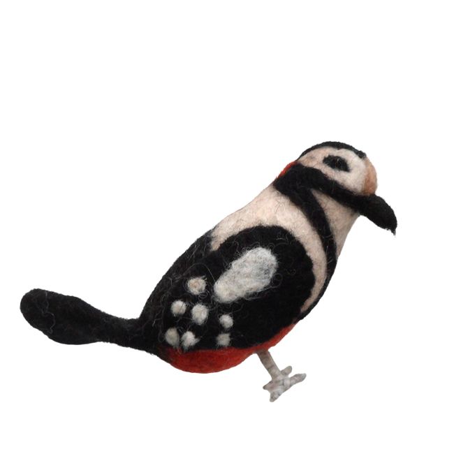 British birds - spotted woodpecker