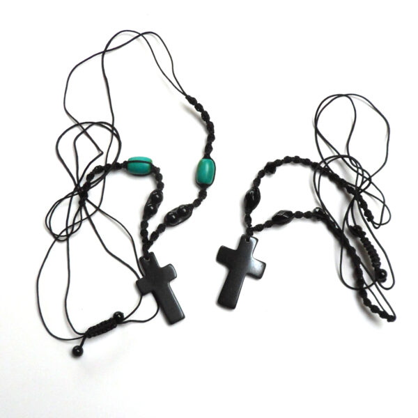 Cross - beaded black