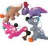 Dinosaur string - pastel colours