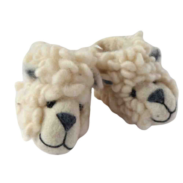 Lamb slippers for babies