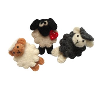 Sheep brooches