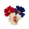 Five petal flower brooches