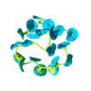 Flower garland - turquoise
