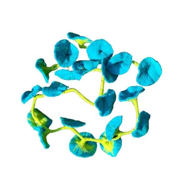 Turquoise flower garland Flower garland - turquoise