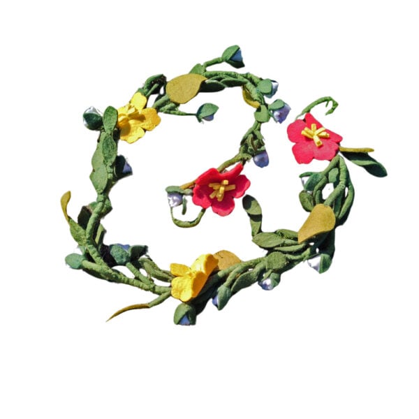 Untitled design - 1 Mustard and coral flower garland