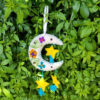 Decorated moon and stars