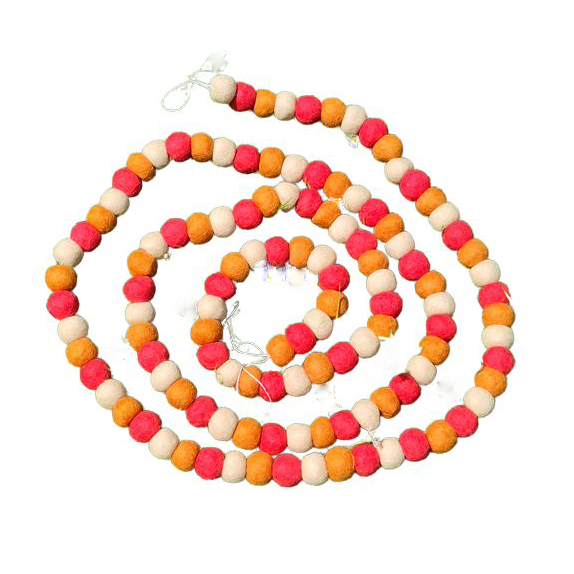 Untitled design - 1 Felt ball string Halloween colours
