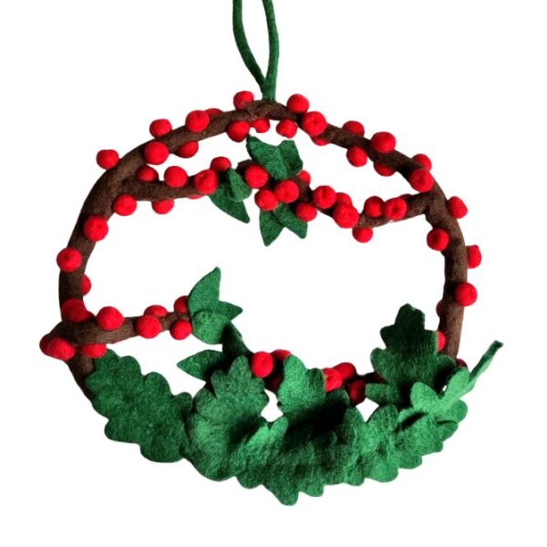 Holly wreath - small