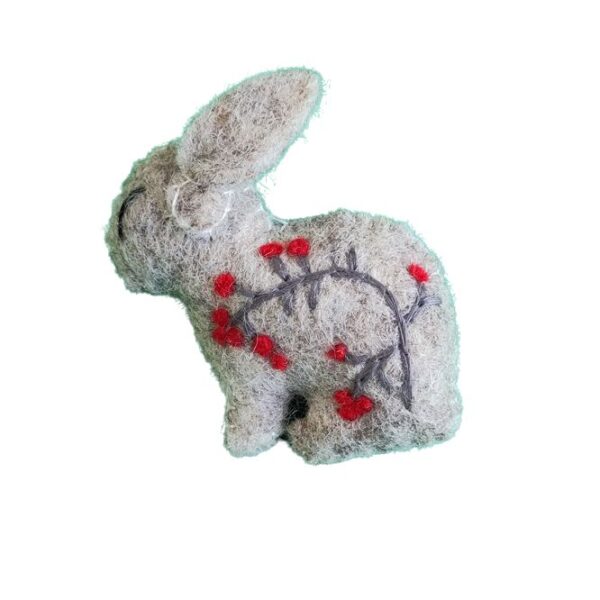 Rabbit brooch