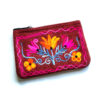 Large embroidered purse red Embroidered fabric purses - large