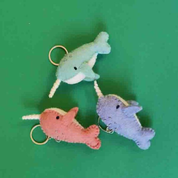 Narwhal keyring