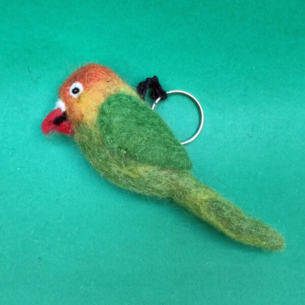 British birds keyring - parakeet