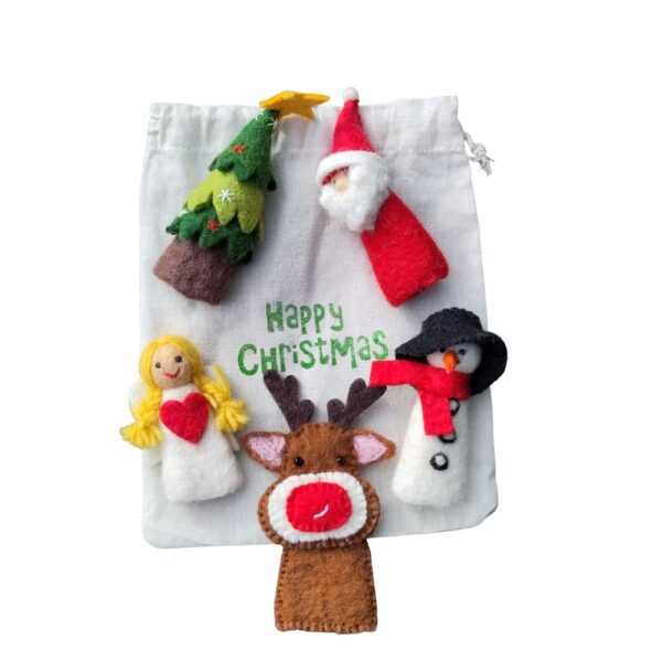 Bag of puppets Christmas Bag of finger puppets - Christmas