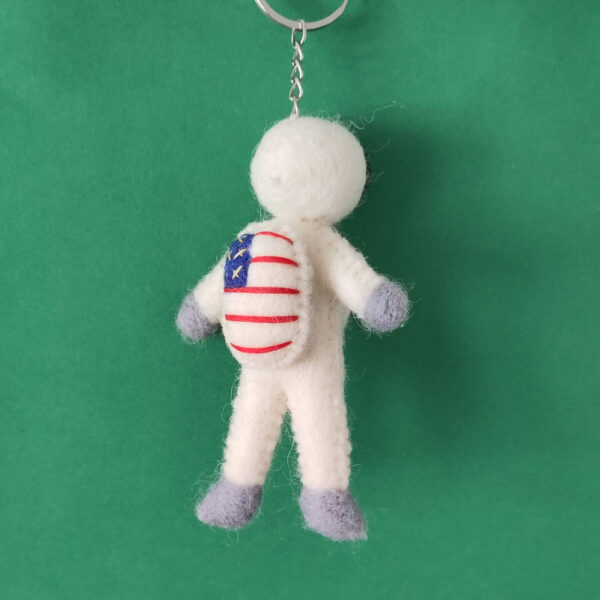Astronaut keyring/bag charm - American