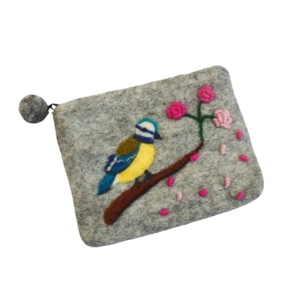 Blue tit purse Blue tit purse