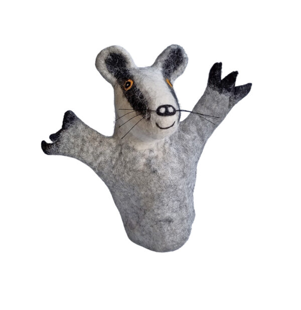 Untitled design - 1 Hand puppet - badger