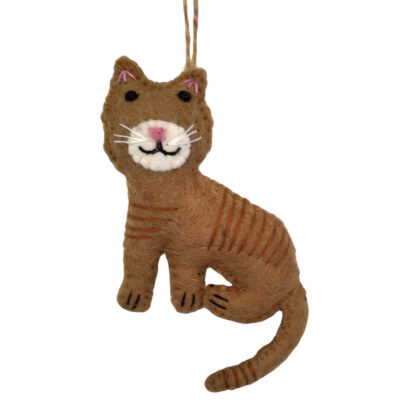 Cat decoration - brown