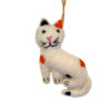 Cat decoration - white