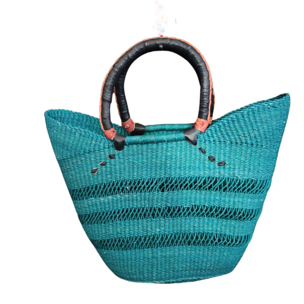 Large U shoppers - turquoise