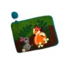 Fox and rabbit chatting purse