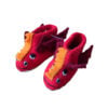 Dragon slippers for babies - red