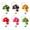 Toadstool hanging decorations