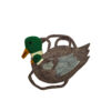 Wild duck shoulder bag
