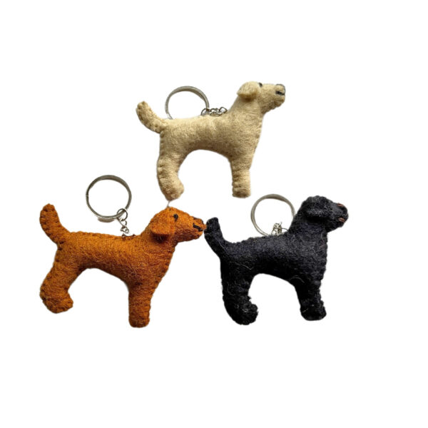 Labrador keyrings/bag charms