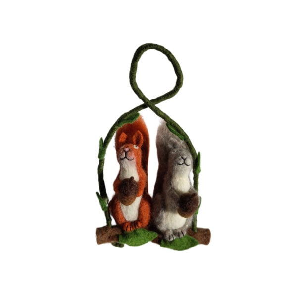 Squirrels on a branch