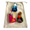 Bag of finger puppets - Three Kings