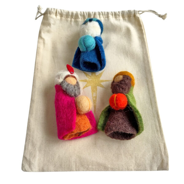 Bag of finger puppets - Three Kings