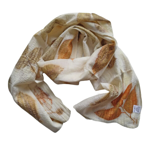 Merino and silk scarf