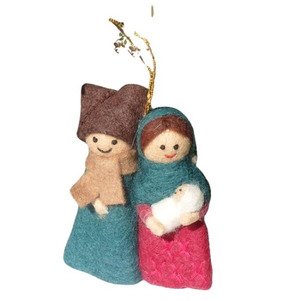 Nativity hanging decoration - colourful