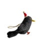 Blackbird in festive hat decoration