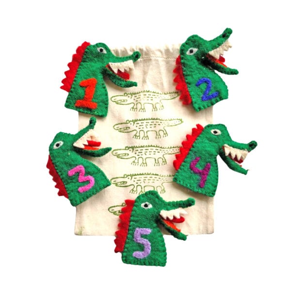 Crocodile counting rhyme set